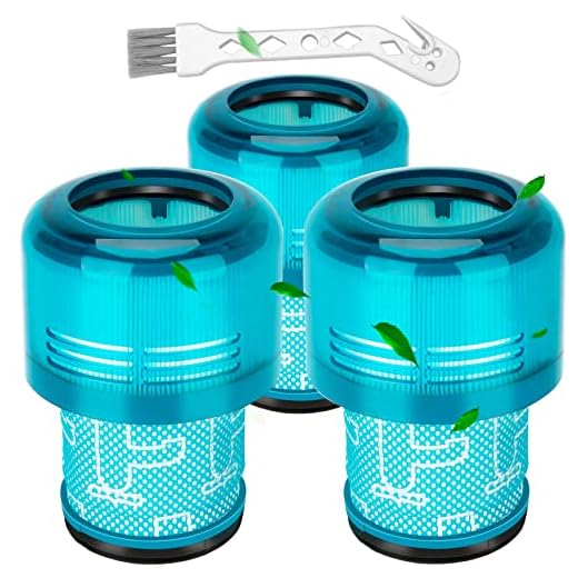 Smyidel Filter für Dyson V11 V15, 3 Pack Vakuumfilter Ersatz für Dyson V11 V15 SV14 SV17 SV22 Detect Animal Absolute Extra Pro Torque Drive Akku Staubsauger, Ersetzen Sie # 970013-02