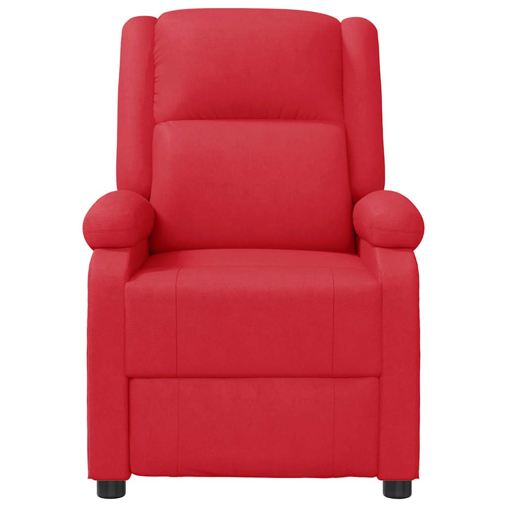 Fauteuil de Massage Rouge Similicuir,Fauteuils électriques,24.9kg-340167