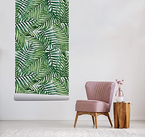Papier peint chambre et cuisine anti-reflet motif palmier tropical 250cm - 5