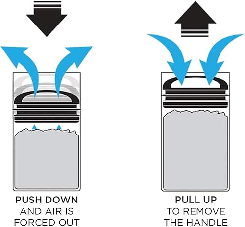 Miniatura 7 de Prepara evak vidrio contenedor de almacenamiento de alimentos con mango de tacto suave, color negro, tamaño grande, L, negro, (Soft Touch Black