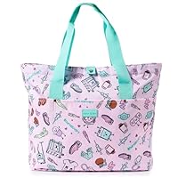 Nurse is Love Bolso Mujer Grande con Asas para Enfermera - Bolsos Tote Bag Multiples Bolsillos para una Enfermera en Apuros | Organizador, Guarda Tijeras Enfermeria, Regalos, Tcae Accesorios