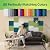 Ekkogo Acoustic Wall Panels 18-Pack, 12"x12"x0.4" Decorative Self-Adhesive Sound Proofing | High Density 3D Brick Soundproof Absorbing Tiles for Walls, Home, Office & Studio - Gin Green