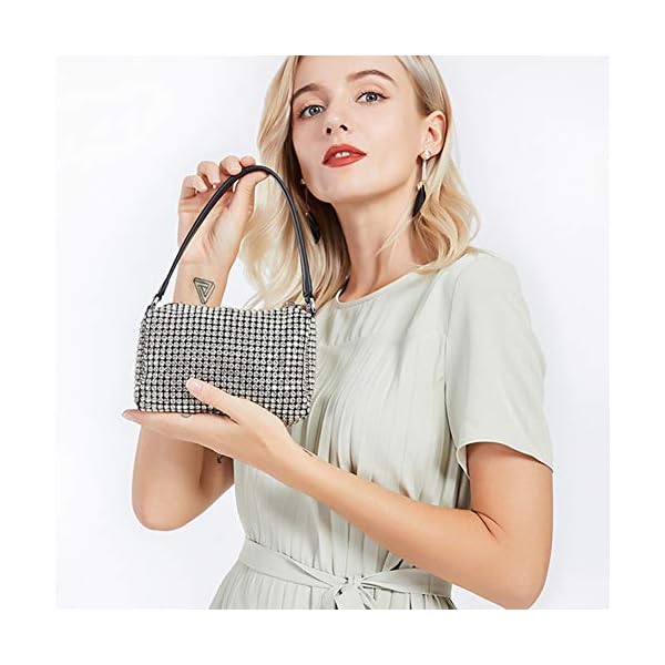 Bling Bling Crystals Evening Clutch Bag for Women Girls Sparkling Crossbody Bag Wedding Prom Party Club Purses Handbags - Image 7