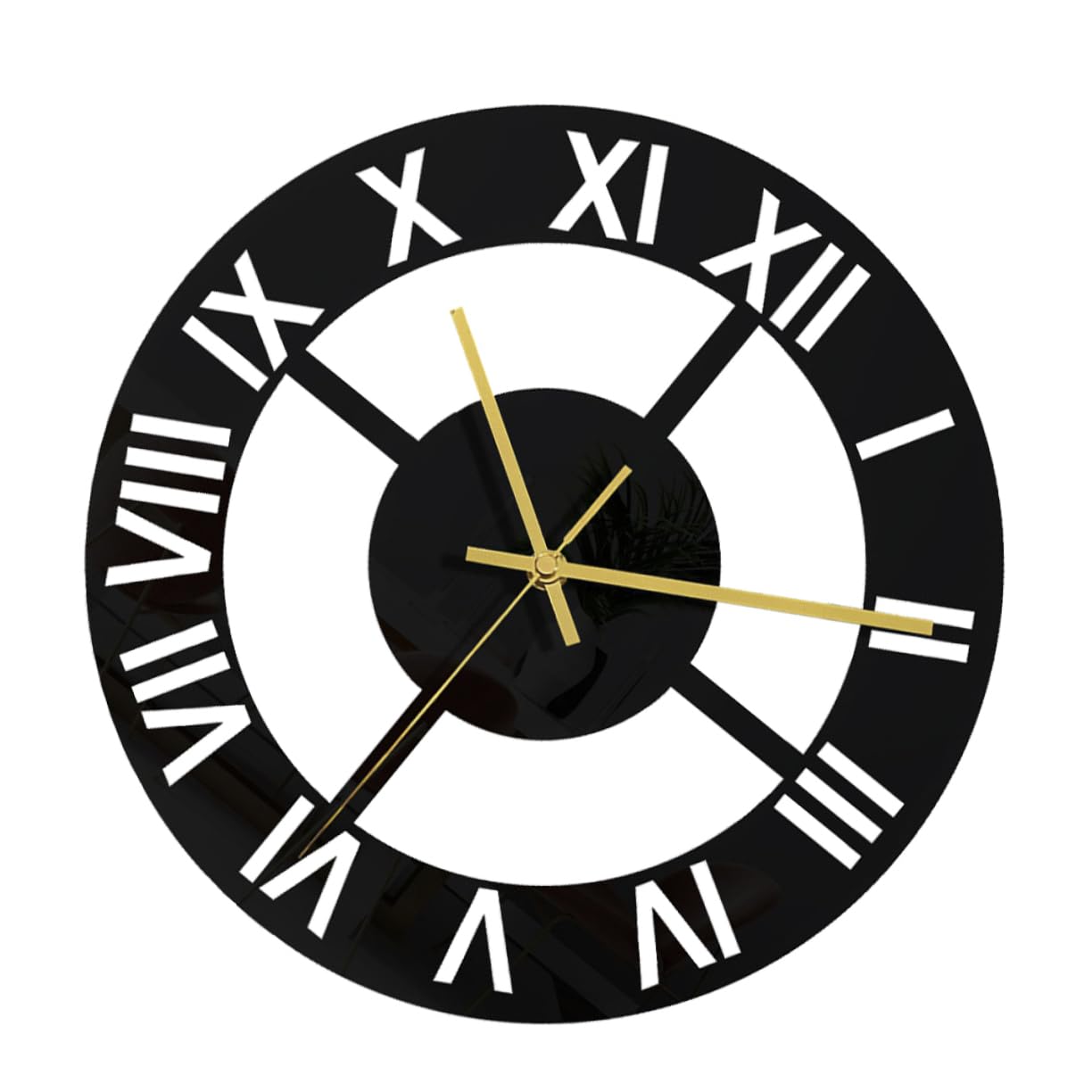 Horloge murale acrylique noir Mobestech : dites adieu au bruit pour votre decoration salon