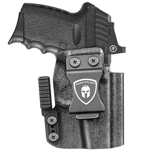 WARRIORLAND IWB 9mm Kydex Holster with Claw Attachment and Optic Cut, Fit for SCCY CPX-1 & CPX-2 GEN 1-2 Pistol - Not Fit GEN 3, Inside Waistband Appendix Carry, Adj. Cant & Retention, Right Hand