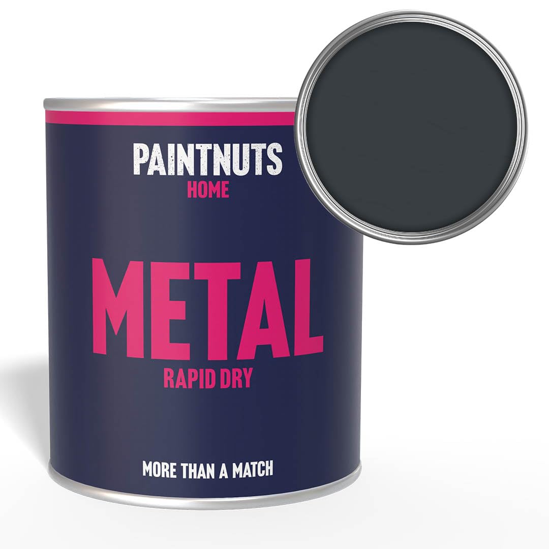 Paintnuts Grey (RAL-7016) Rapid Dry Metal Paint, Gloss Finish 500ml