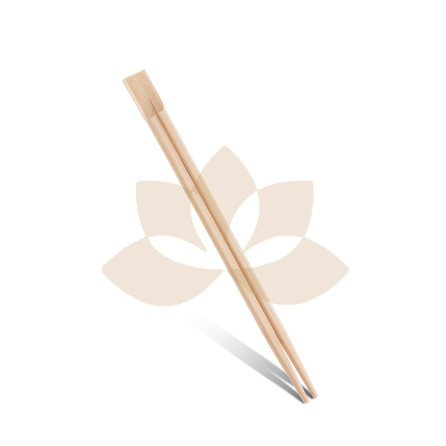 SWASTHA HYGIENE 8 Inches Wooden Chopsticks | Solid Brown Reusable/Disposable Chinese Chopsticks for Dinning/Hotel (10) 3