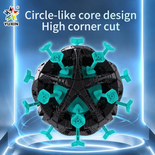 Image of YuXin HuangLong 8x8 Kilominx Speed Cube | World's First 8-Layer Dodecahedron Shape Mod | Professional Stickerless Royal Kilominx, Sculpted Grip & Anti-Pop Design, Expert Level Logic Puzzle