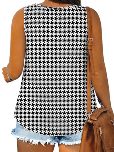 Image of Plus Size Tank Tops for Women Summer Sleeveless Tops Loose Fit Tunic Tanks
