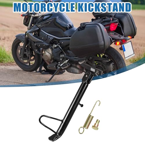 Image of Motorcycle Kickstand 24cm 9.45 inch Nonslip Motorcycle Foot Side Stand Parking Foot Support Iron