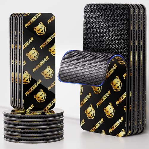 PHIXBEAR 12 Sets Industrial Strength Hook and Loop Strips with Super...