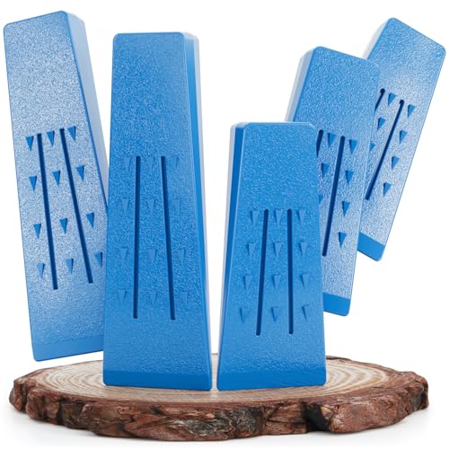 greate Kunststoff Fällkeile Forst Set 5-teilig - Schlagfest, frostbeständig & rutschfest - 2X 20 cm + 3X 15 cm Fällkeil Kunststoff - Forstkeile - Forstkeil