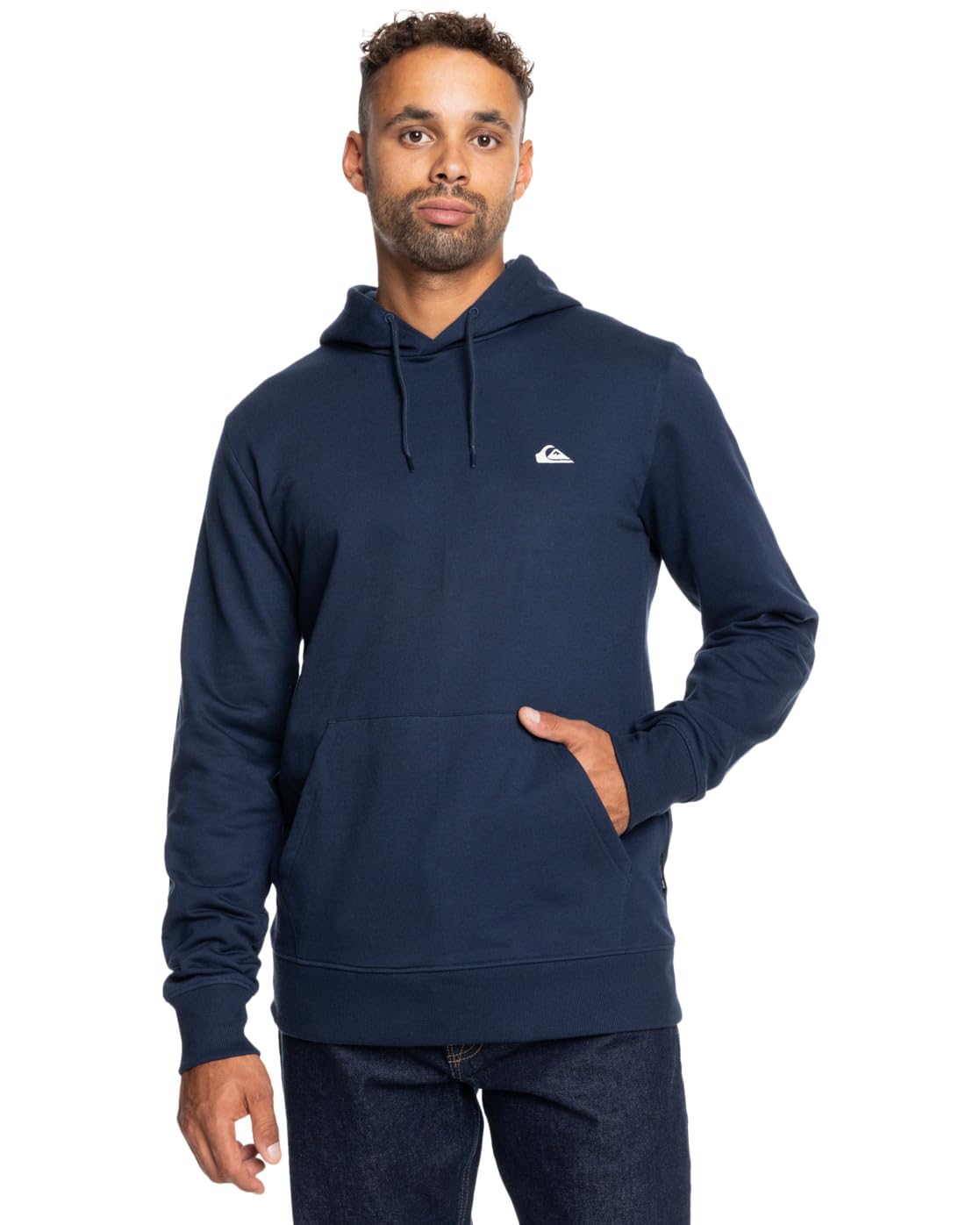Quiksilver Fleece sweater BASIC HOODIE YOUNG MEN Men Blue XS