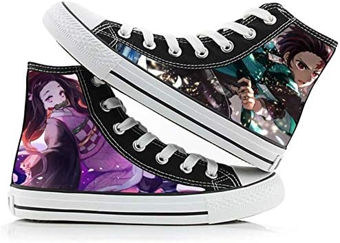 Demon Slayer Kimetsu no Yaiba Kamado Tanjirou Nezuko Cosplay Shoes Costume Canvas Shoes Sneakers
