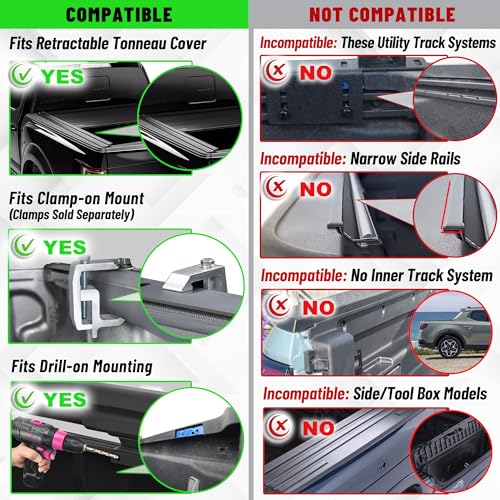 Image of MONOKING Roll Bar for Mid Size Pickup Truck, Adjustable Double Tube Roll Bar with Brake Light for Tonneau Cover for 2007-2026 Gladiator JT Tacoma Frontier Canyon Colorado Ranger