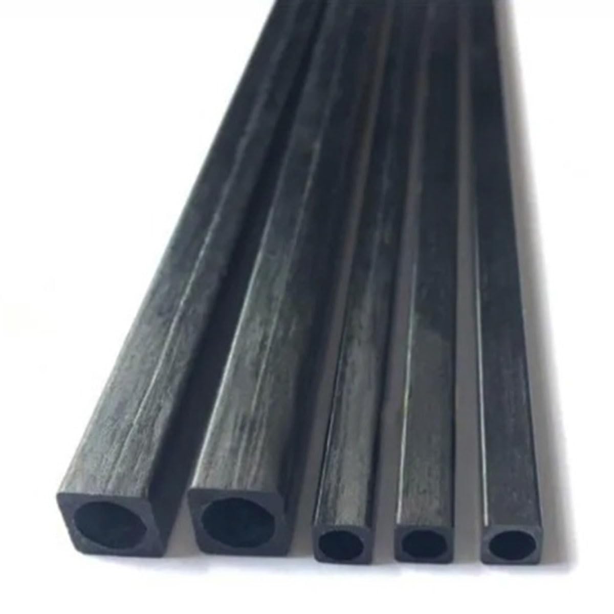 4 Szt. Kwadratowa Rura Z Włókna Węglowego, Wysoka Wytrzymałość Długość 500 Mm Średnica Zewnętrzna 2,5 3 6 8 10(6x6x4.5mm)