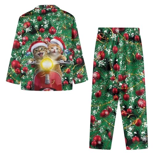 Christmas Couples Matching Pajama Family Pj Set for Women and Men Christmas Long Sleeve Loungewear Holiday Sleepwear3