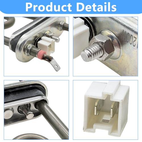Image of AEG72950001 Dishwasher Heater Assembly Compatible with LG Dishwasher Replace AEG72950001 2657686 PS7788065 Heating Element 120V 1200W