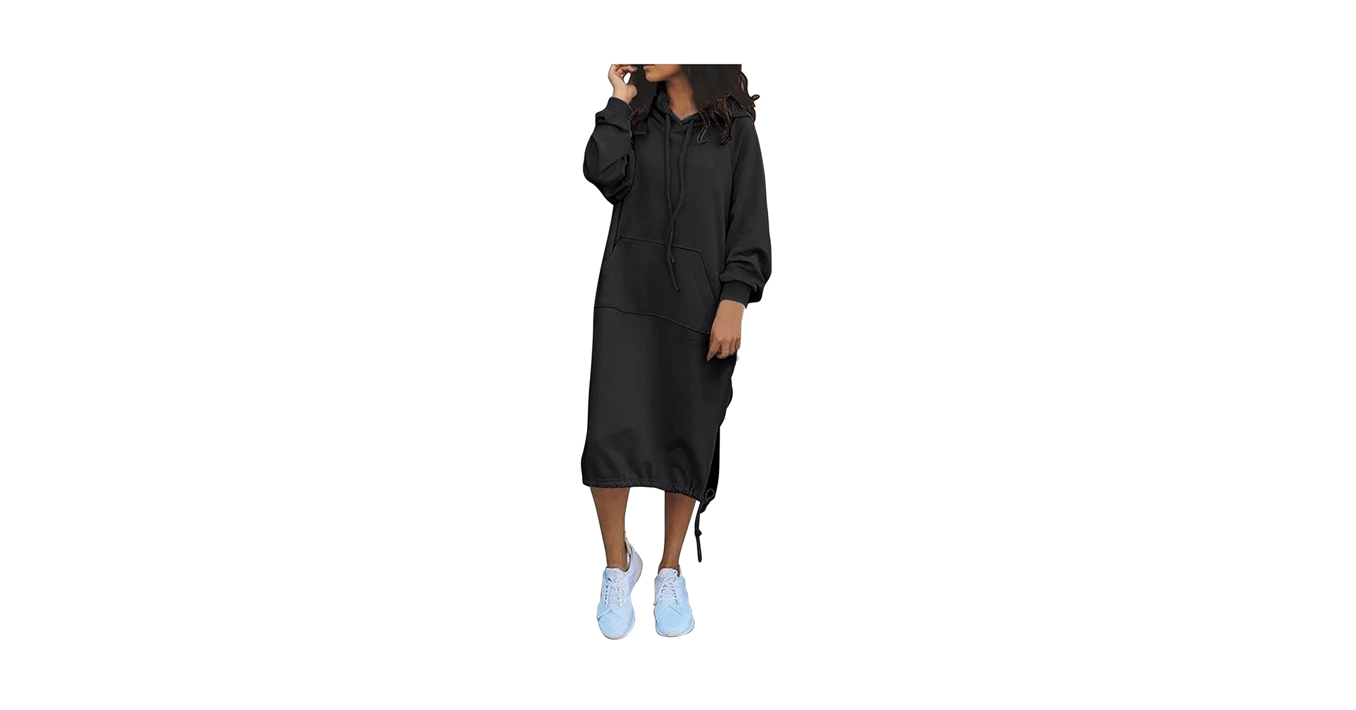 Womens Hoodie Sweatshirt Hoodie Dress For Women Solid Casual