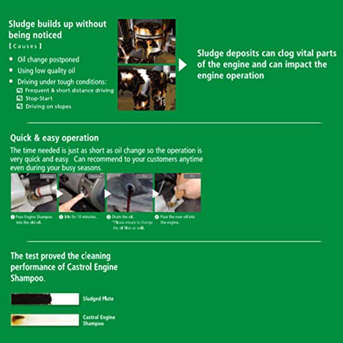 Image of Castrol POWER1 CRUISE 15W-50 4T Synthetic Engine Oil for Bikes 2.5L & Castrol Engine Shampoo Pre Oil Change Treatment (Flushing Oil) for Petrol 300 ml, CNG and Diesel Cars (3418104)