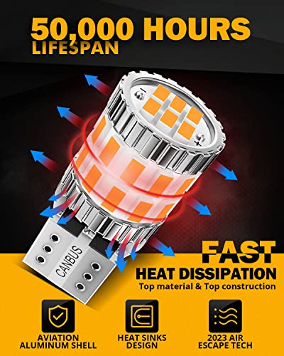 Auxbeam Bombillas LED 194 Ambar 2 Pz miniatura 4
