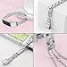 Wearlizer Compatible with Metal Fitbit Alta Bands for Women Small Fitbit Alta hr Women Metal Replacement Bands Accessories Straps Bracelet Bangle Wrist Bands Small Large (Silver)