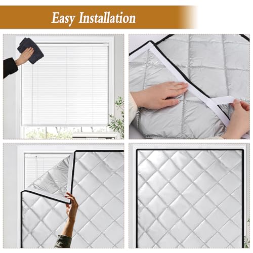 HFYZZ Attic Door Insulation Cover, Energy Saving Attic Stairs Ceiling Shutter Cover with Hook and Loop Strips, Oxford Cloth Cotton Layer Thermal Covers for Attic Access, Fit Up to 27" x 56" by HFYZZ - Image 6