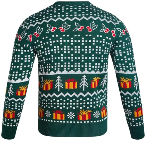 Nickelodeon Garfield Mens Ugly Christmas Sweater Long Sleeve Sweatshirt | Vibrant Garfield Graphics, Festive Holiday Soft Ugly Sweater, Ribbed Crewneck Cuffs &Amp; Hem 6 Nickelodeon Garfield Mens Ugly Christmas Sweater Long Sleeve Sweatshirt | Vibrant Garfield Graphics, Festive Holiday Soft Ugly Sweater, Ribbed Crewneck Cuffs &Amp; Hem - Image 7