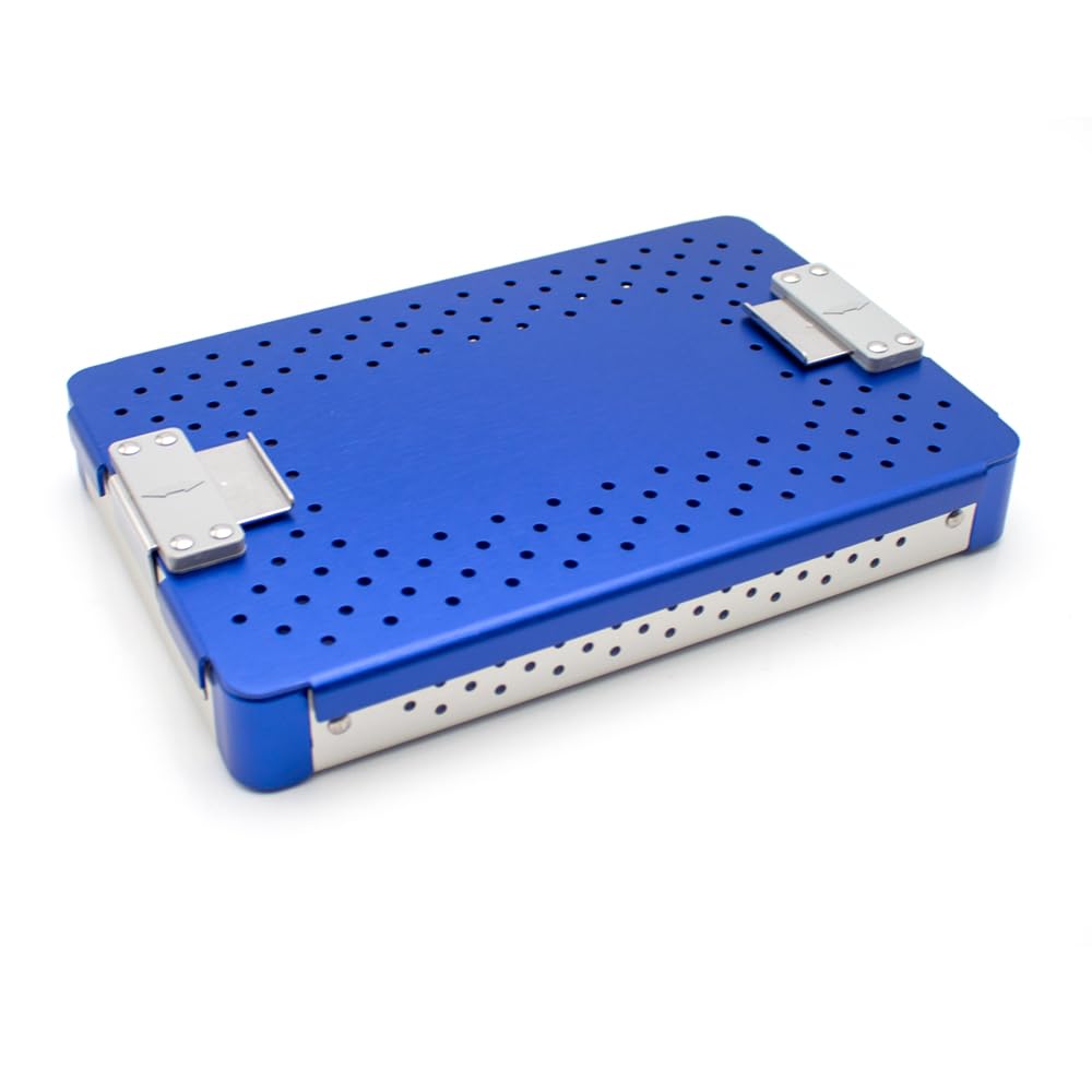 Toplionace Caja de Esterilización para Instrumental de Microcirugía con Alfombrilla de Silicona Suave – 230x150x30mm
