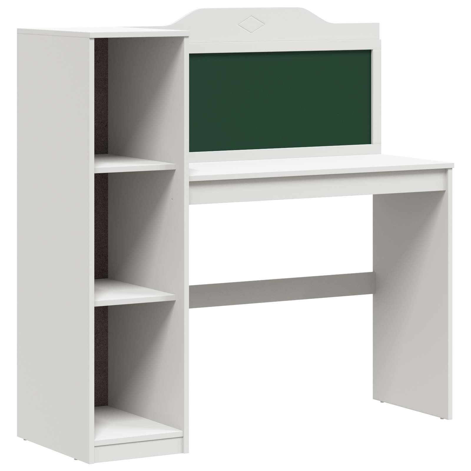 Moderna lavagna da 120 x 45 x 118 cm con ripiano, in legno, stabile e versatile, per casa o studio