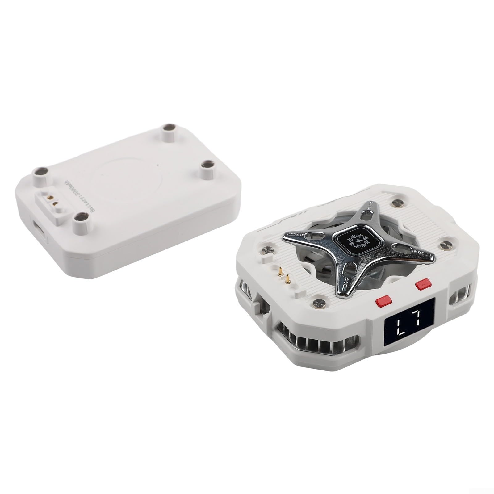 SPORTARC TH10 - Dispositivo di raffreddamento per telefono, con batteria ricaricabile, display di potenza di raffreddamento rapido, semiconduttore magnetico wireless, congelamento del ghiaccio, 15 W