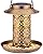 SWEETFULL Solar Bird Feeder for Outdoors Hanging, Metal Wild Bird Feeder for Cardinals Solar Garden Lantern with S Hook as Gift for Bird Lovers (2LBs Heavy Duty birdfeeders)