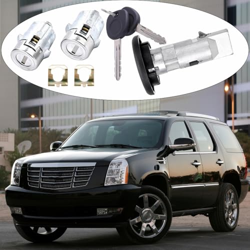 Cilindro de encendido para Cadillac Escalade 2003-2006 con llaves de puerta 15298923 5