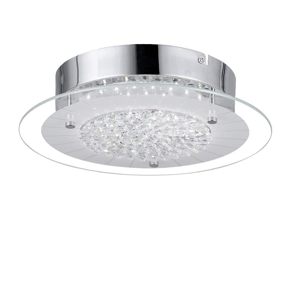 LED Ceiling Lights with Lights Bulb Round Glass Shade Modern Lighting Fitting for Living Room Bedroom Dining Room Kitchen Hally 1440lm 4000K Daylight [Energy Class A+++]