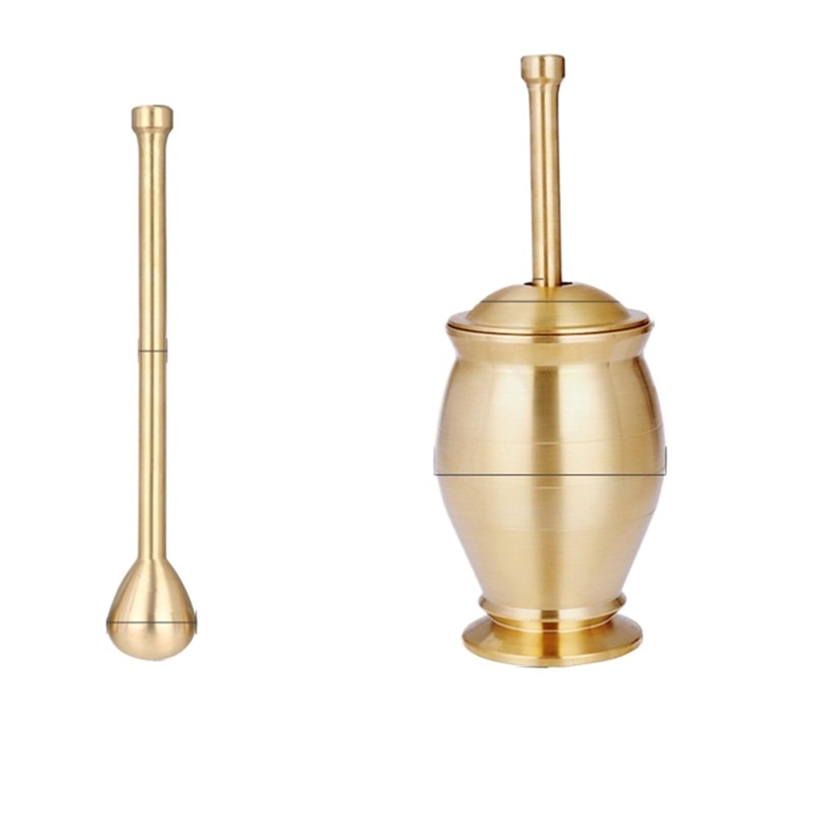 Ensemble pilon et mortier en cuivre pur