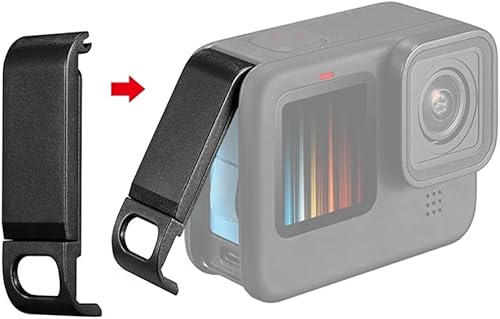 Tapa lateral de la batería con tapa extraíble Easy Type-C Puerto de carga para GoPro Hero 10/9 Cámara de acción negra Go Pro 9 HERO10 Kit de