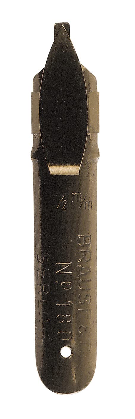 Brause 318515B - Calligraphy nibs for penholder - Box of 3 nibs Bandzug Gauchers 1,5mm - Manufactuered in Germany - Drawing - Writing - Creative Tools