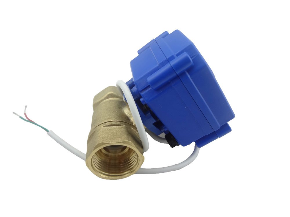 Valvola A Sfera Motorizzata MISOL 1/2" BSP DN15 12VDC A 3 Vie Elettrica In Ottone