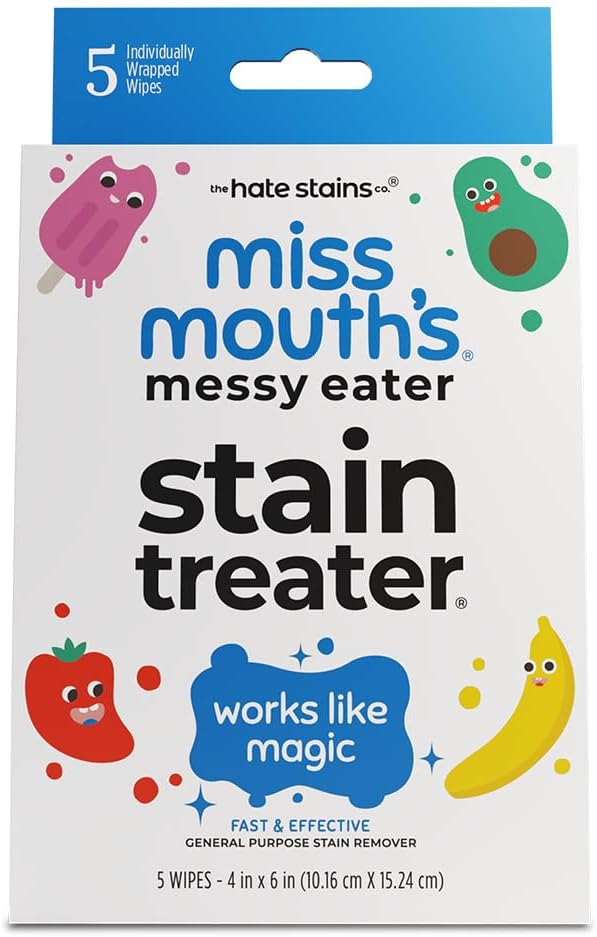 Hate Stains Messy Eater 5ct Wipe with Color Box from Inventory