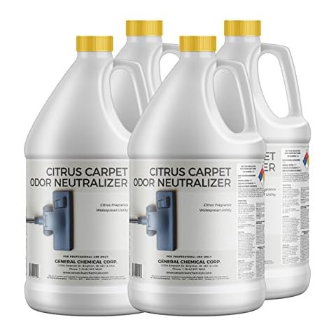 CarpetGeneral Citrus Carpet Odor Neutralizer Deodorizer | Multi Surface | Water-Soluble | Residential & Commercial Use | Multi Purpose | Case Cover