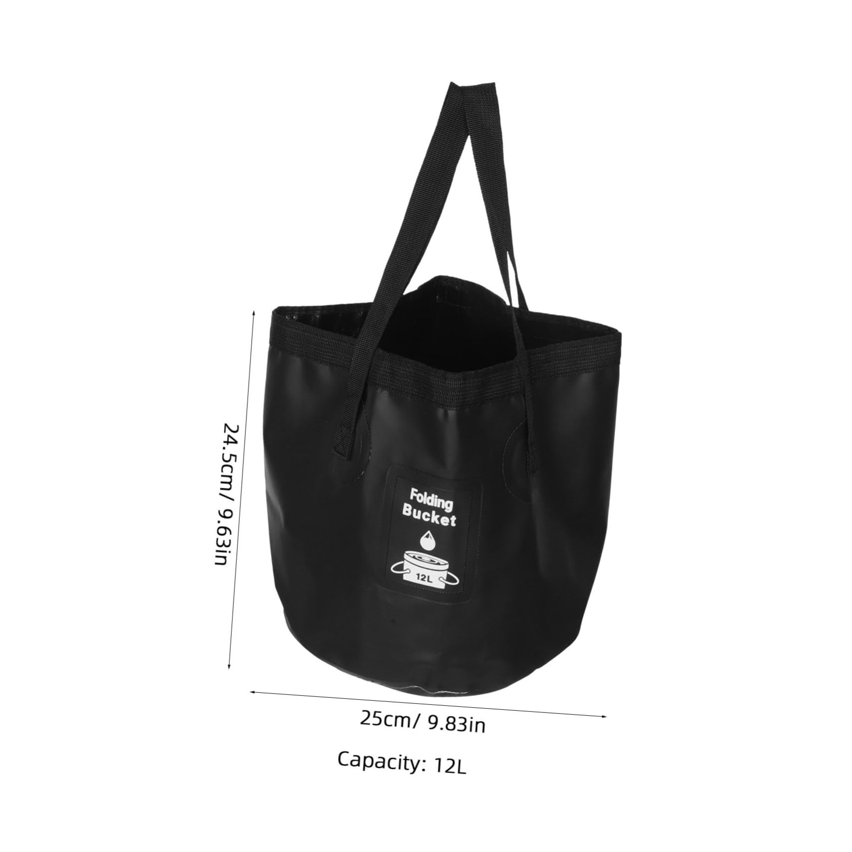 Cabilock Small Bucket with Collapsible Design Ideal for Camping Car Fishing Foldable Water Pail Versatile Use