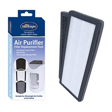 Silentnight 38063 Replacement Filter / 3 Stage Air Purifying Filter / Easy to Replace / Removes Household Air Pollutants Cover
