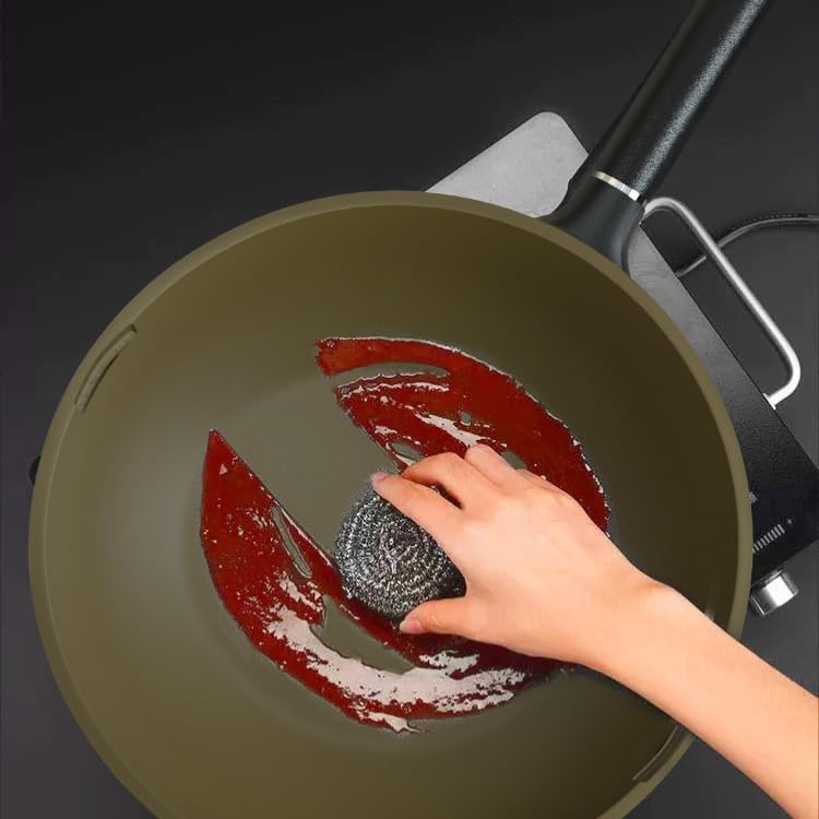 Olla de hierro fundido sin recubrimiento antiadherente miniatura 5
