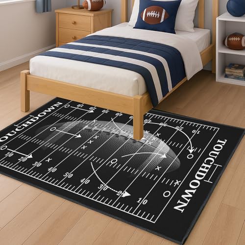 Tapete de fútbol para dormitorio 3'x5' miniatura 4
