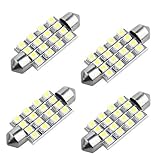 TOOGOOR 4 X 42 Mm Bombilla 3528 SMD 16 Led Luz en el interior del coche para