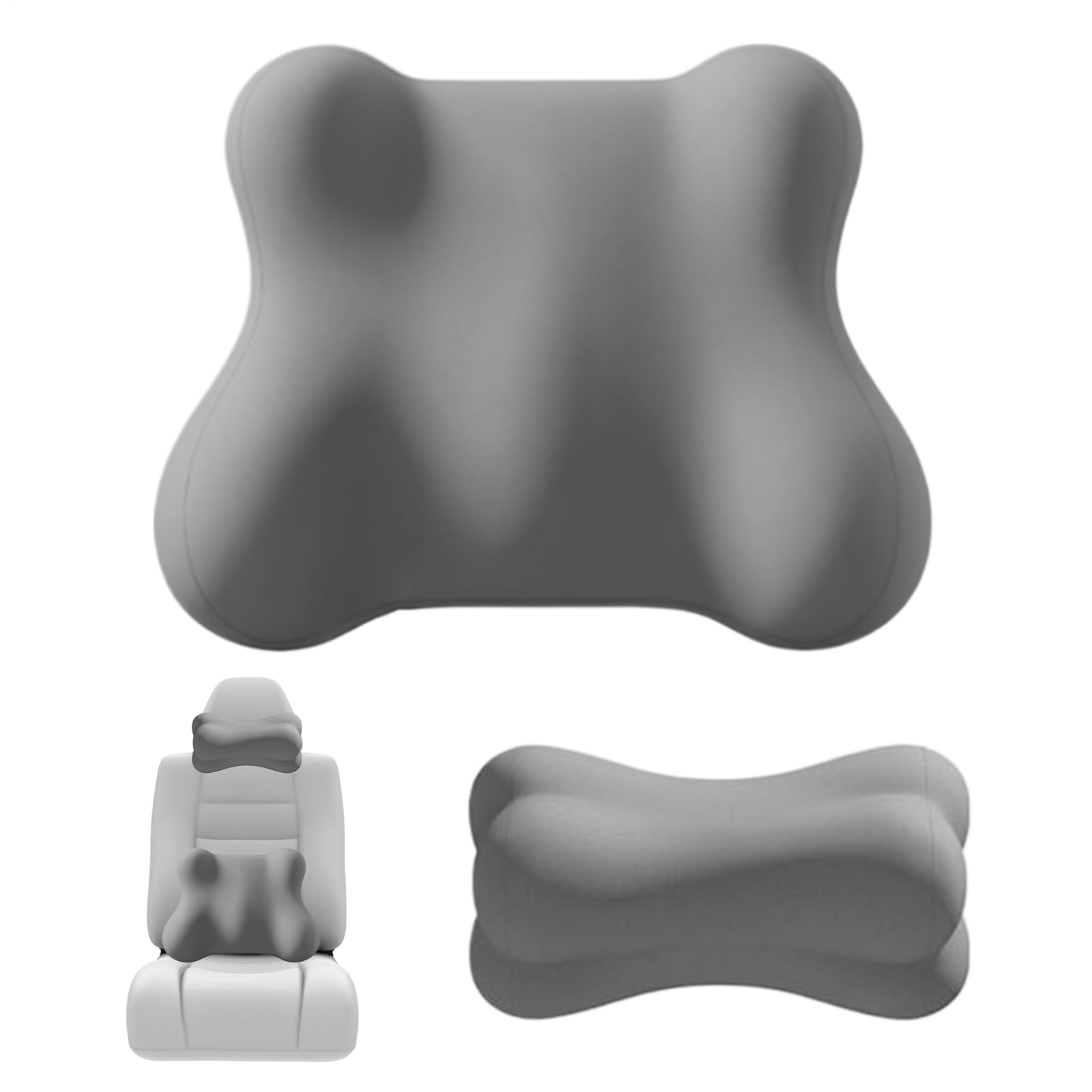 Appuie-Tête Pour Voiture Et Support Lombaire Accessoires De Conduite | Soutien Lombaire Et Cervical Pour Siège De Conduite pour Conducteurs Avion Chaise Bureau Canapé Siège Relax