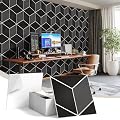 12Pack Acoustic Panels, Self-Adhesive Sound Proof Panels for Walls, Decorative 3D Textured Printing Sound Dampening Panels Sound Absorption Tiles for Studio, Office, Home, 12×12×0.4", Black