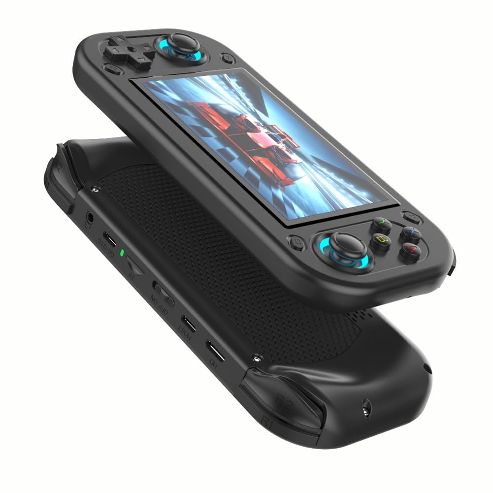 R43S retro ręczna konsola do gier wideo ekran 4,3 - kompatybilny przenośny kieszonkowy odtwarzacz wideo 64 GB gry A