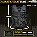 Himal Outdoors Tactical Vest, 600D Encrypted Polyester Adjustable Lightweight Airsoft Vest for Playing or Training