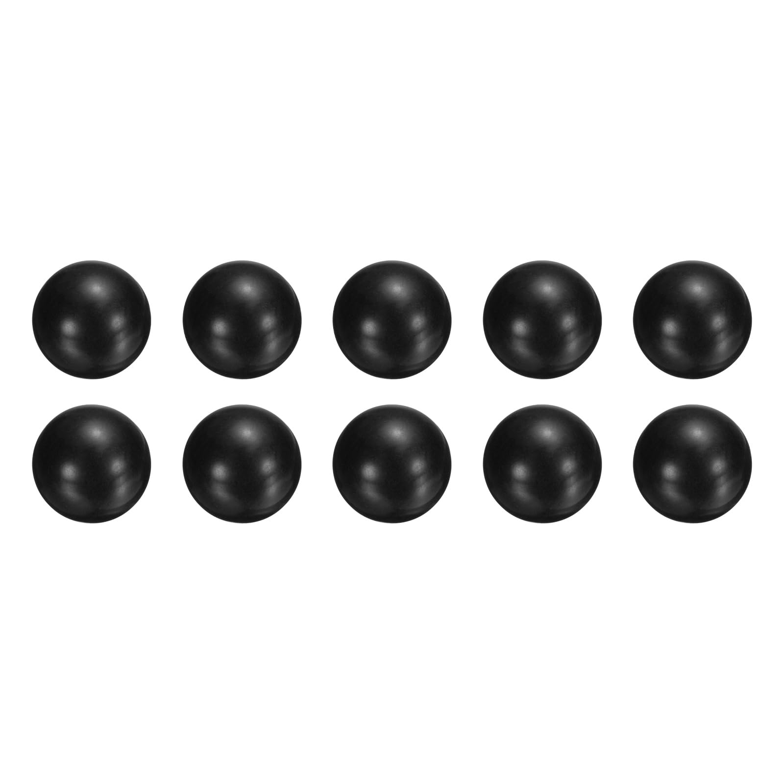 sourcing map 10 sfere per cuscinetti in plastica POM 11/16" (17,3 mm) G2 di precisione nero
